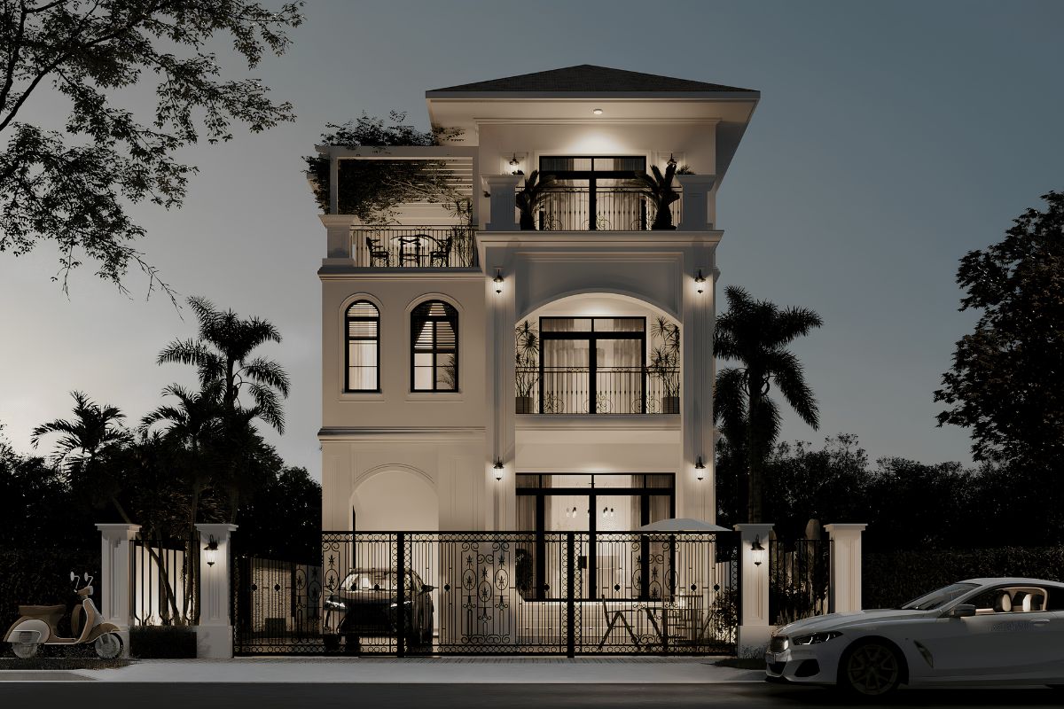 Sự kết hợp giữa tỷ lệ cổ điển và ngôn ngữ thiết kế đương đại mang đến vẻ đẹp sang trọng nhưng không nặng nề (Ảnh: Sưu tầm)