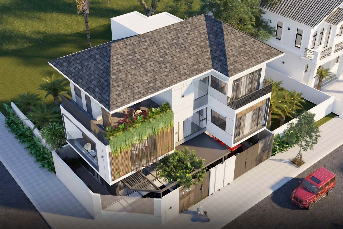Kiến trúc chữ L mang lại sự linh hoạt trong tổ chức mặt bằng và cảnh quan (Ảnh: Sưu tầm)