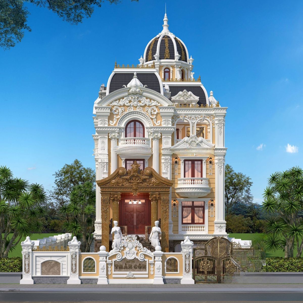 Biệt thự cổ điển không chỉ là nơi ở mà còn là công trình thể hiện giá trị thẩm mỹ lâu dài (Ảnh: Sưu tầm)