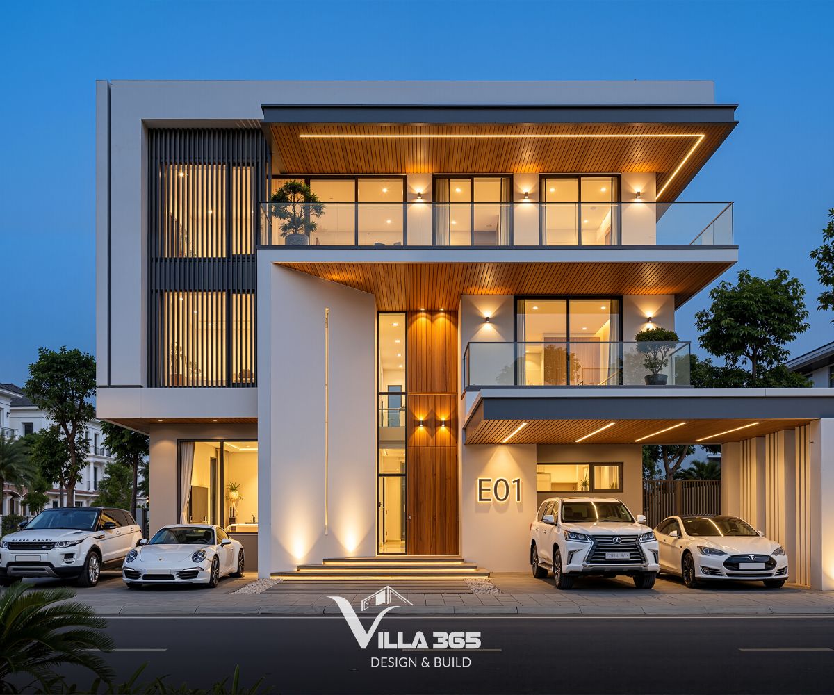 Biệt thự phố 3 tầng 300m2 là giải pháp tối ưu cho những khu đất nằm trong môi trường đô thị 