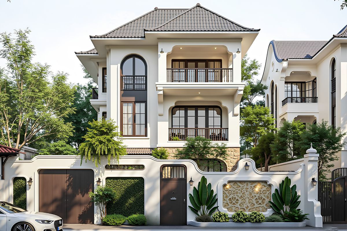 Dù nằm giữa khu dân cư đông đúc, công trình vẫn có thể duy trì cảm giác rộng thoáng nhờ cách tổ chức không gian hợp lý (Ảnh: Sưu tầm)