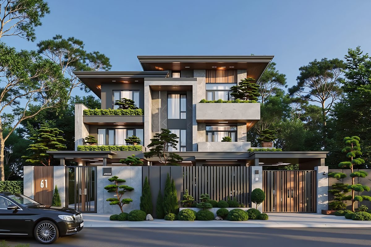 Các khoảng xanh được lồng ghép khéo léo giúp cải thiện chất lượng môi trường sống (Ảnh: Sưu tầm)
