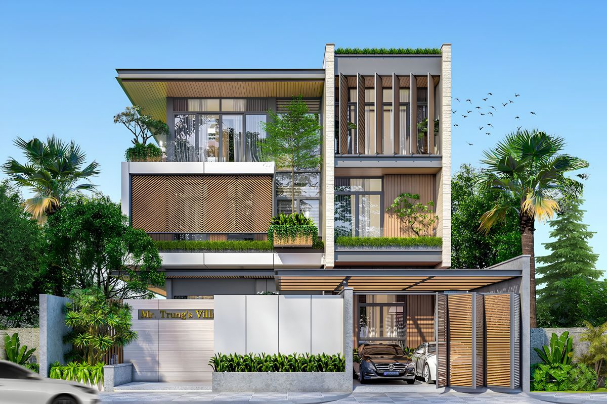 Với quy mô 300m2, biệt thự phố có nhiều điều kiện để phát triển công năng và tiện ích (Ảnh: Sưu tầm)