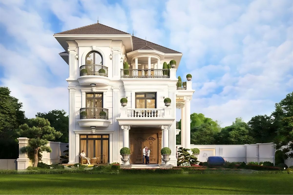 Trong bối cảnh đô thị ngày càng phát triển, biệt thự 3 tầng 300m2 sân vườn trở thành lựa chọn lý tưởng để tìm lại sự kết nối với thiên nhiên (Ảnh: Sưu tầm)