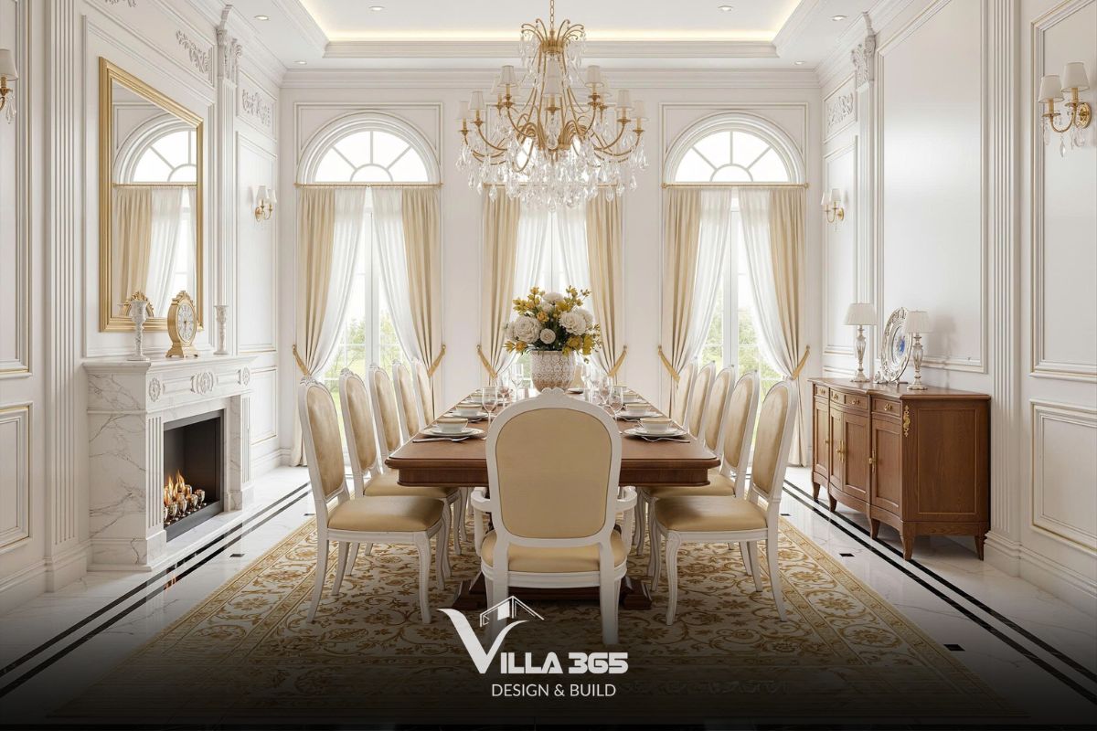 Thiết kế nội thất Flora Villa - Tổ ấm nhã nhặn mang hơi thở đồng quê Ý 5 Việc điều chỉnh kích thước các ô cửa sổ giúp ánh sáng tự nhiên len lỏi sâu hơn vào không gian