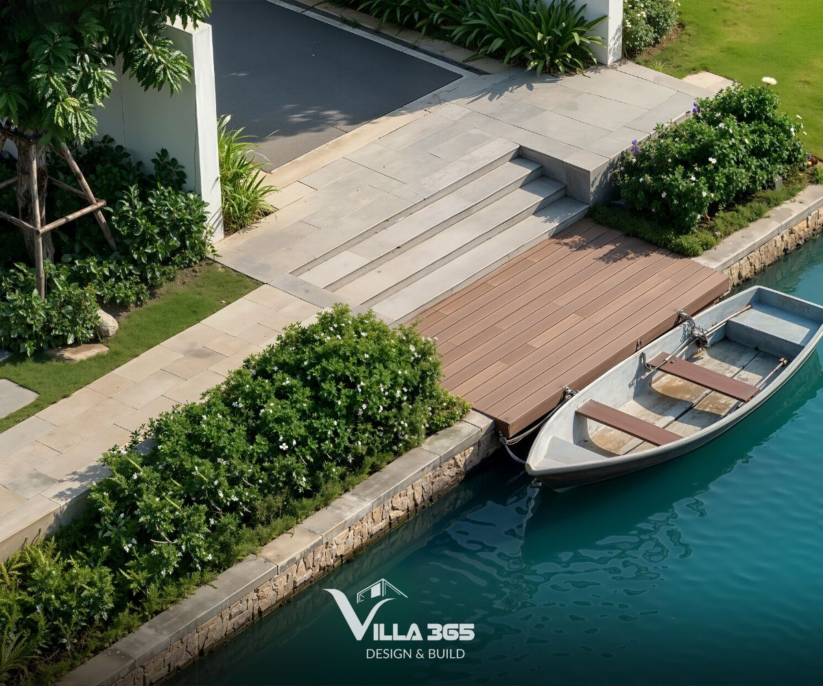 Hà Thanh Villa - Biệt thự ngoại ô với thiết kế mở, hòa trộn cùng cảnh quan sông nước 9 Tại đây, các hoạt động sinh hoạt ngoài trời luôn gắn liền với cây xanh, mặt nước và ánh sáng tự nhiên