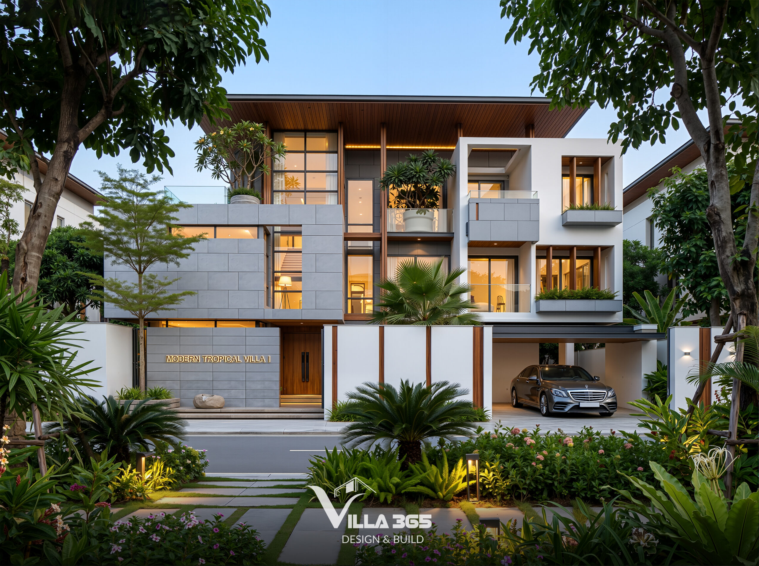 Biệt thự hiện đại Hạ Villa – Chốn bình yên mang âm hưởng mùa hạ 10 Sắc xanh mang đến những khoảng không gian “chữa lành” cho Hạ Villa