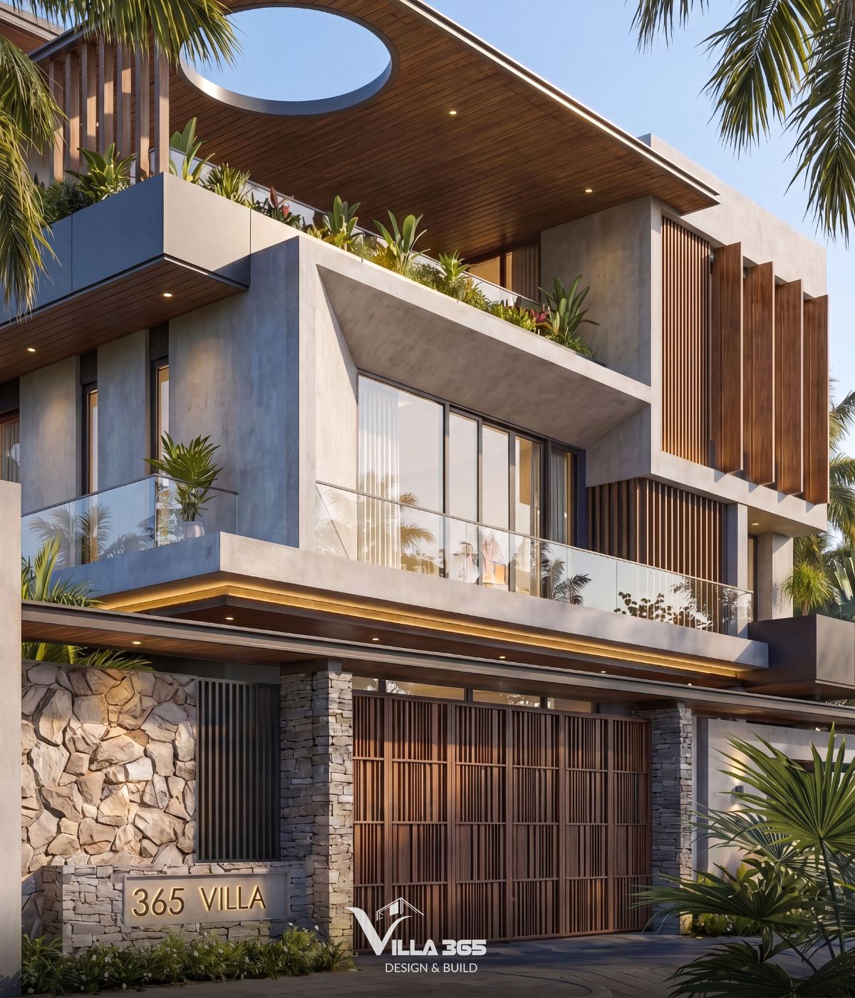 Tại Habour Villa, mỗi khoảng mở đều được tính toán để ánh sáng và gió trở thành một phần của không gian sống 