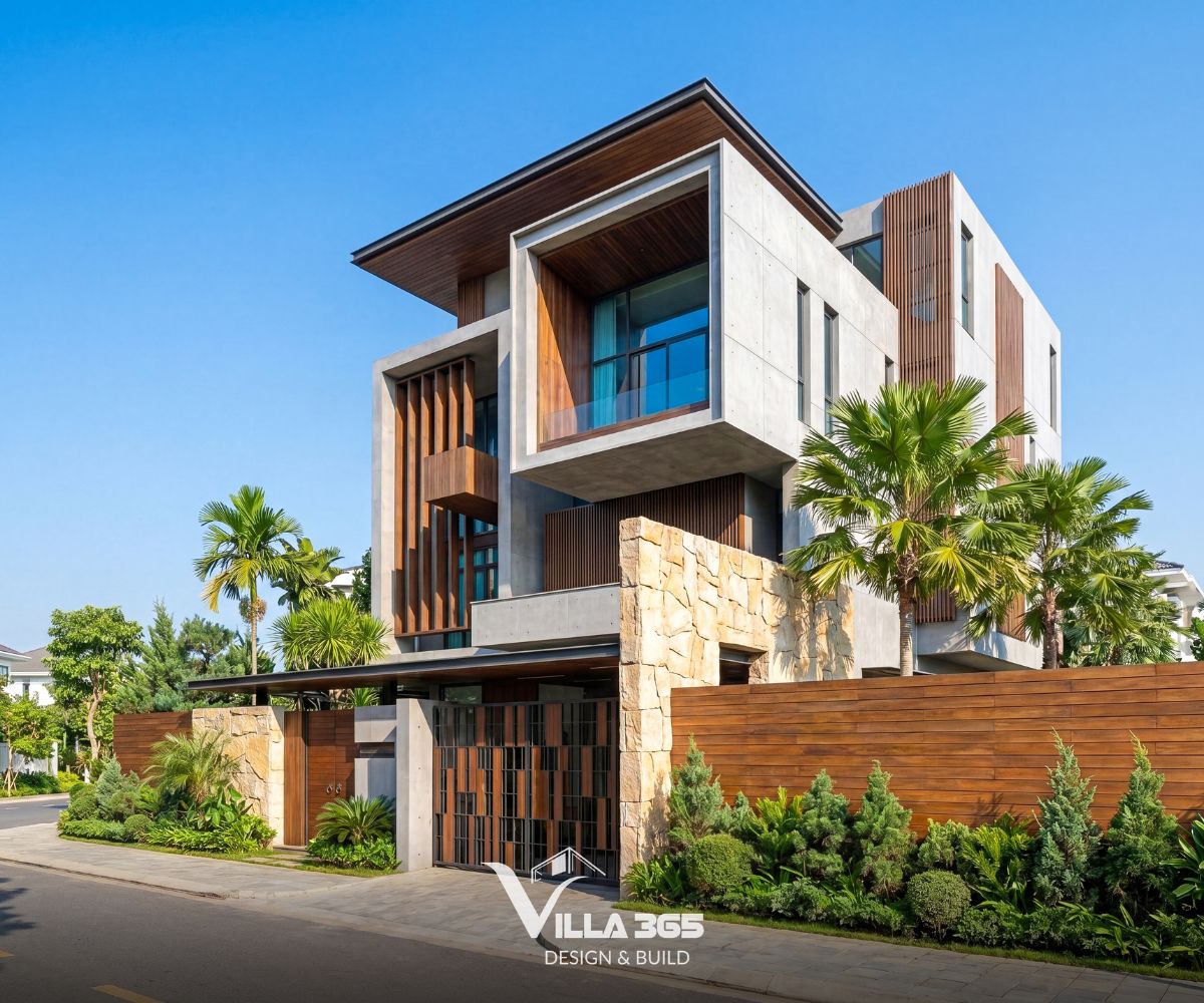 Home Retreat Villa – Ốc đảo bình yên giữa đô thị hiện đại 3 Hiên rộng và mái đua sâu giúp hình thành nhiều lớp đệm khí hậu, góp phần nâng cao hiệu quả chống nóng cho biệt thự phố