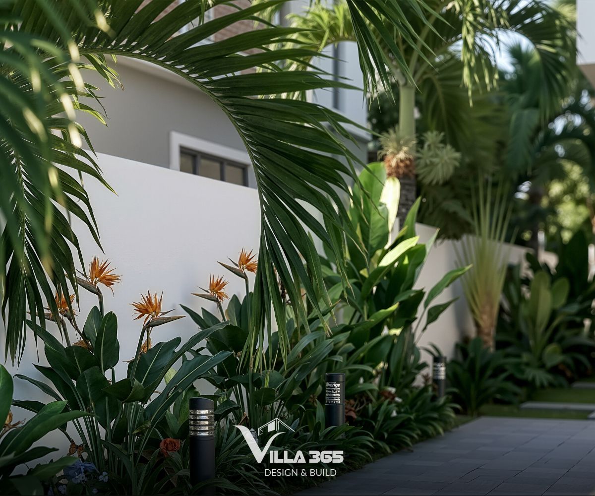 Biệt thự 3 tầng Nghệ Villa - Nghệ thuật thủ công trong hình hài đương đại 10 Vật liệu tự nhiên kết hợp với mảng xanh đa tầng kiến tạo không gian sống bền vững