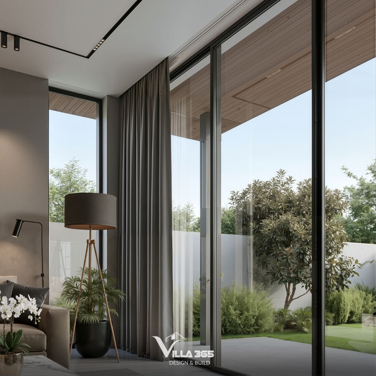 Thiết kế nội thất Nest Villa – Khoảng dừng an yên giữa lòng phố biển 6 Ánh sáng tự nhiên được dẫn dắt có chủ đích thông qua hệ cửa lớn và các khoảng mở chiến lược, tạo nên chiều sâu cho không gian nội thất