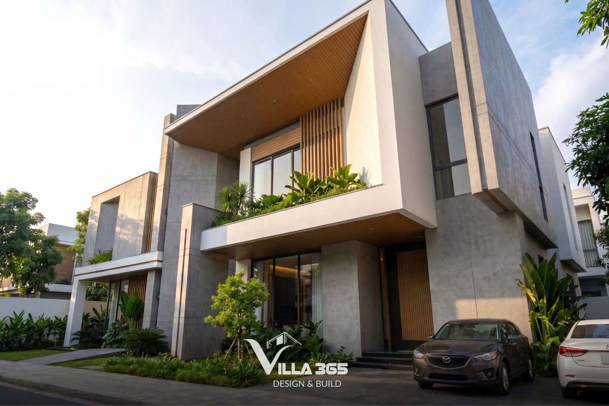 The Introvert Villa - Biệt thự hướng nội lấy cảm hứng từ bê tông trần 12 Việc xử lý đồng bộ hệ thống kỹ thuật âm tường giúp duy trì tính liền mạch và vẻ đẹp nguyên bản của vật liệu