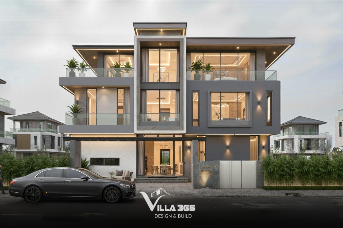 Top mẫu thiết kế biệt thự Nhà Bè sang trọng & báo giá mới nhất 2026 30 Serenity House là mẫu thiết kế biệt thự hiện đại Nhà Bè mang tinh thần tối giản và nghỉ dưỡng