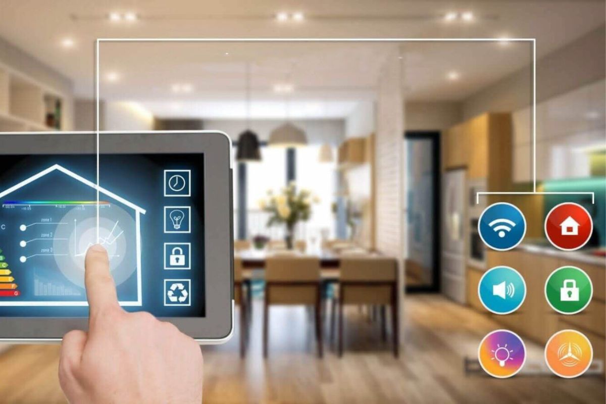 Báo giá thiết kế biệt thự quận 10 cập nhật mới nhất 2026 2 Xu hướng smart home đang nâng cao trải nghiệm sống trong các mẫu thiết kế biệt thự đẹp Quận 10 hiện đại (Ảnh: Sưu tầm)