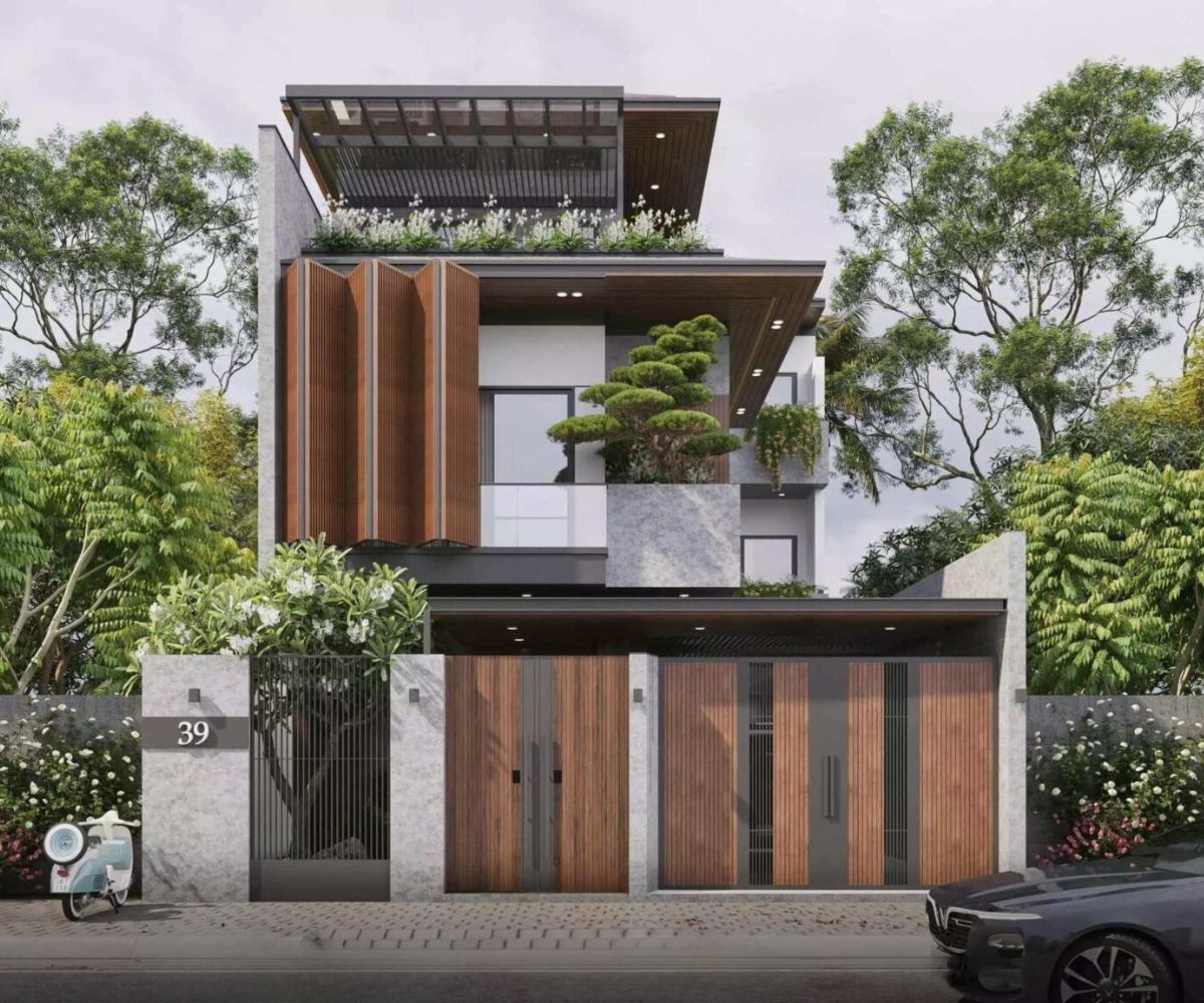 Báo giá thiết kế biệt thự quận 10 cập nhật mới nhất 2026 31 Sân vườn mini là giải pháp cân bằng giữa thiên nhiên và nhịp sống đô thị (Ảnh: Sưu tầm)