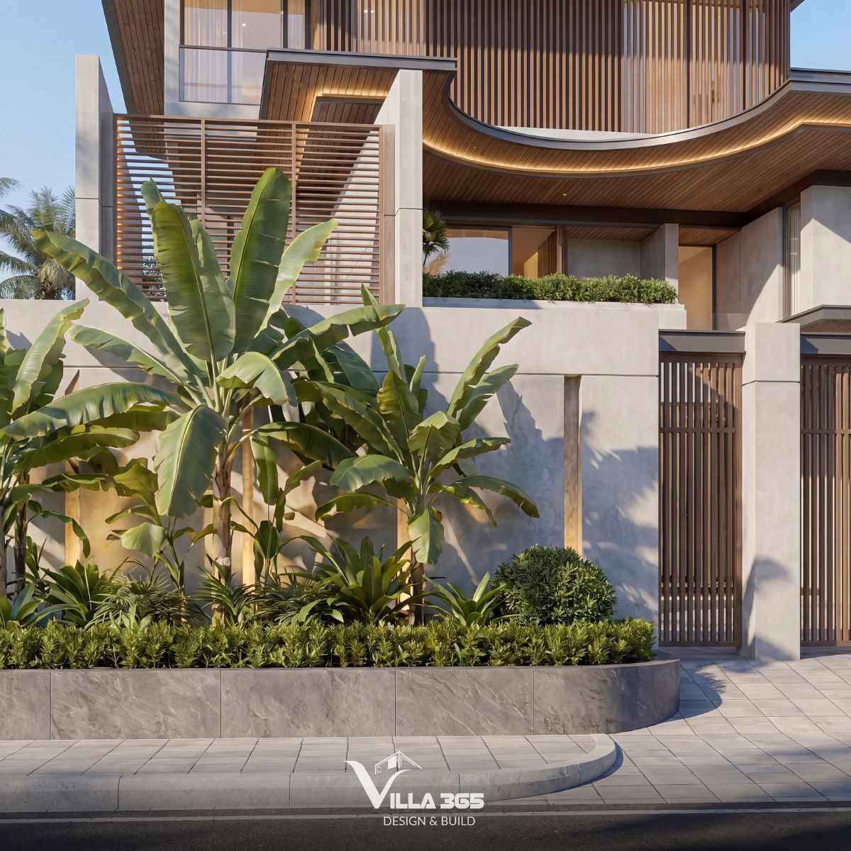 Biệt thự hiện đại Wooden Villa – Nét duyên từ gỗ 8 Những khoảng đệm nhỏ nhưng mang lại giá trị lớn cho trải nghiệm sống