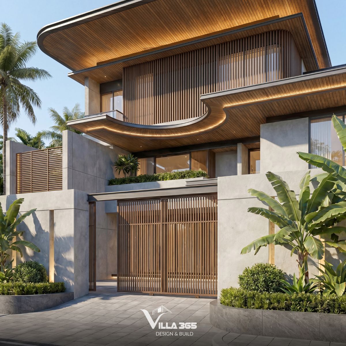 Biệt thự hiện đại Wooden Villa – Nét duyên từ gỗ 11 Bên cạnh độ bền cao, gỗ đan lớp còn sở hữu khả năng cách nhiệt và chống cháy tốt hơn nhiều loại vật liệu truyền thống