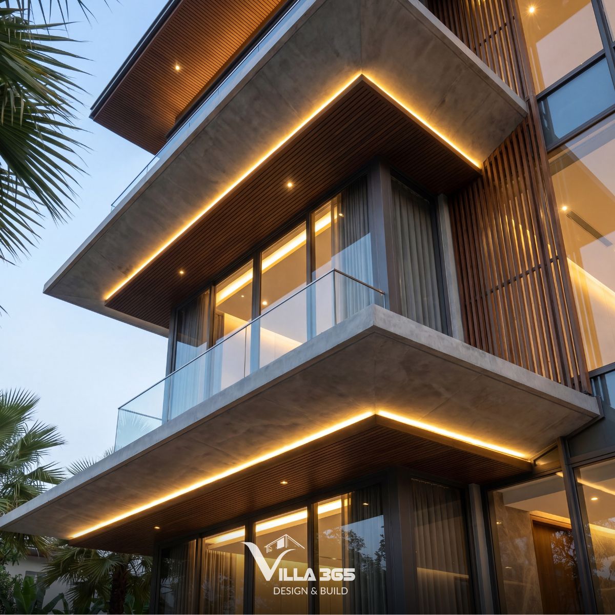 Khi kết hợp cùng bê tông, thép trần và đá địa phương, kính tạo nên sự tương phản vật liệu đầy thú vị giữa thô mộc và hiện đại