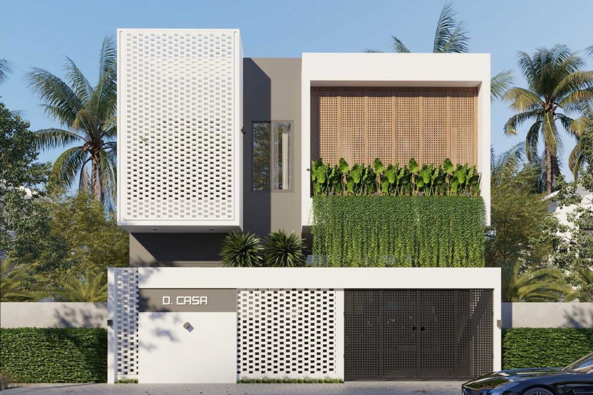 Mẫu Thiết Kế Biệt Thự 2 Tầng 100m2 Đẹp, Tối Ưu Công Năng Và Chi Phí Năm 2026 11 Giải pháp chống nóng, chống thấm và tạo độ dốc thoát nước quyết định độ bền của biệt thự mái bằng (Ảnh: Sưu tầm)
