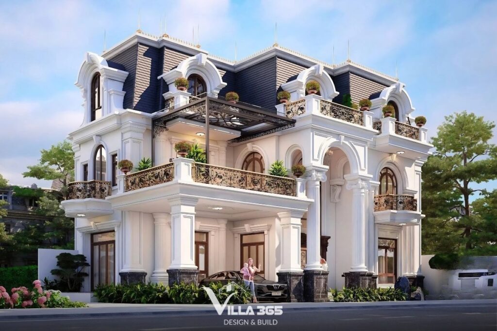 biệt thự 2 tầng kiểu pháp
