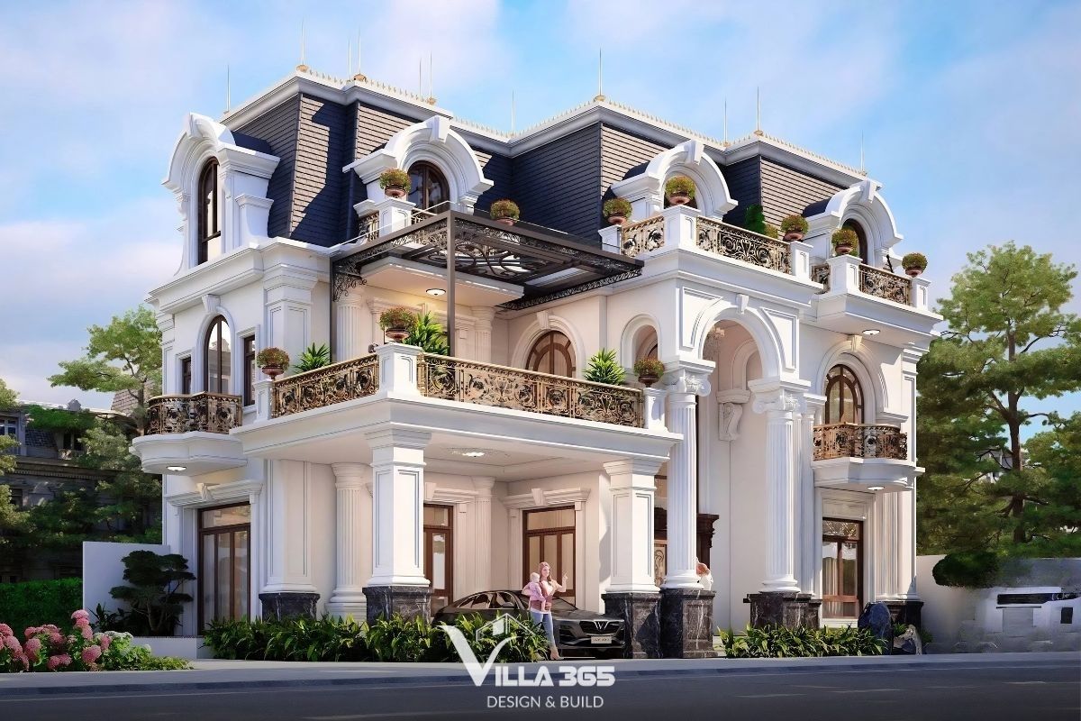 biệt thự 2 tầng kiểu pháp