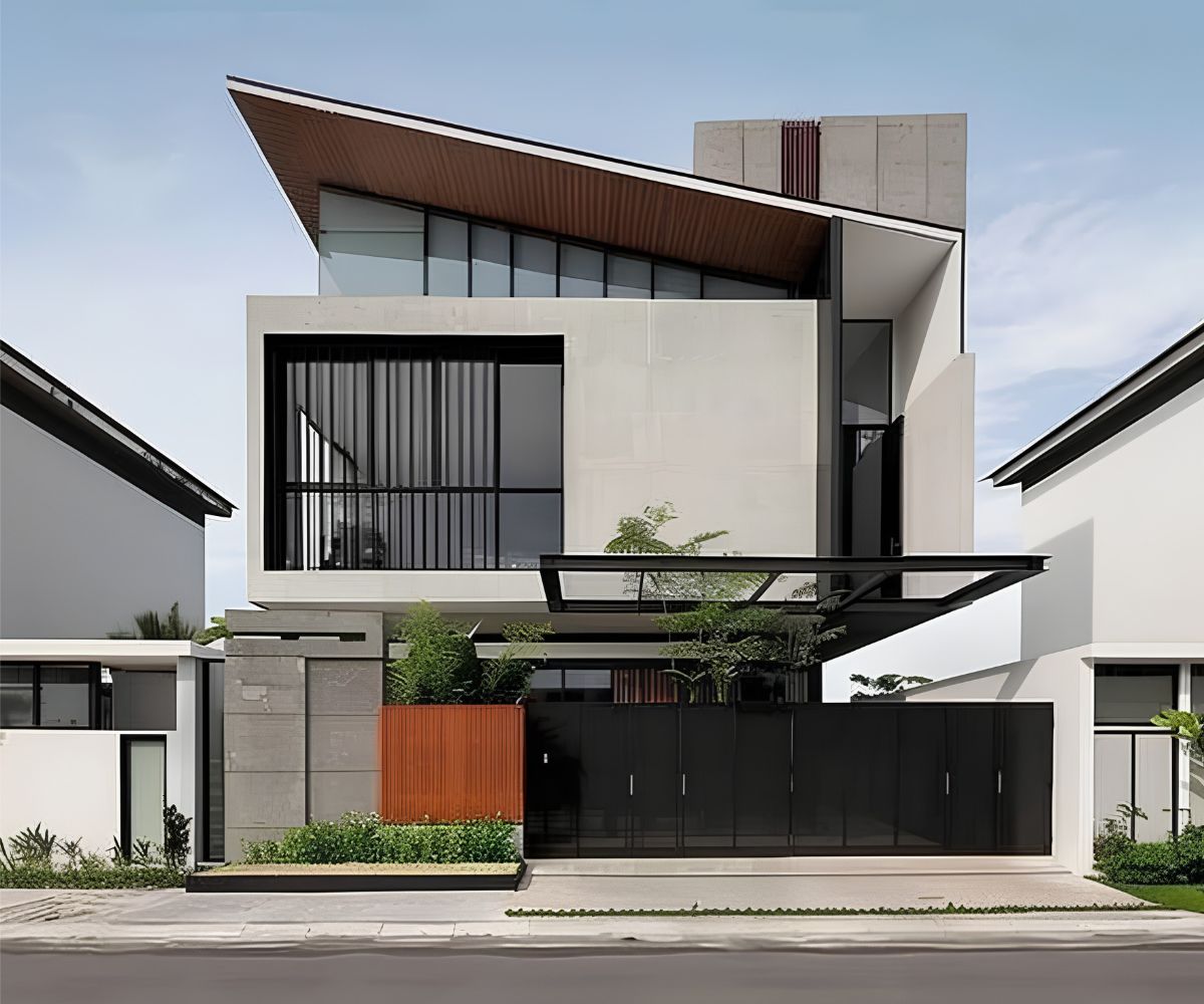Lối vào gara được tính toán riêng giúp xe di chuyển thuận lợi mà không ảnh hưởng đến sảnh chính  (Ảnh: Sưu tầm)