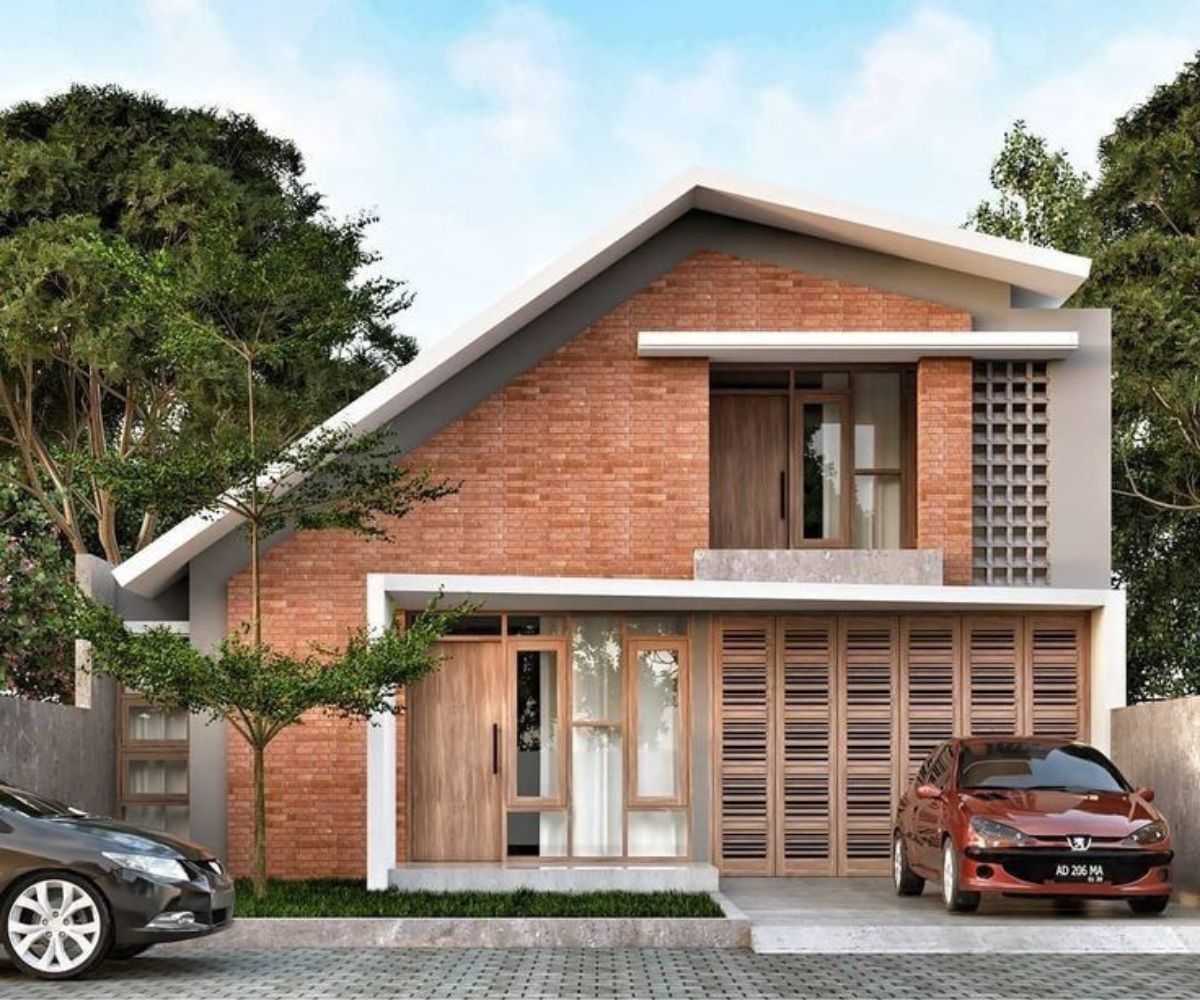 Hệ thống thông gió và rãnh thoát nước bảo đảm gara trong biệt thự mái lệch luôn khô thoáng  (Ảnh: Sưu tầm)