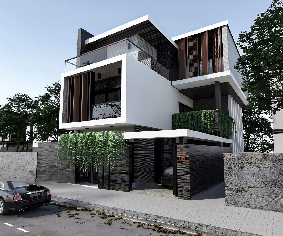 Mẫu Biệt Thự 3 Tầng Hiện Đại 120m2 Đẹp & Báo Giá Xây Dựng 2026 2 Biệt thự 3 tầng hiện đại 120m2 đáp ứng nhu cầu mở rộng không gian sống trên quỹ đất đô thị hạn chế (Ảnh: Sưu tầm)