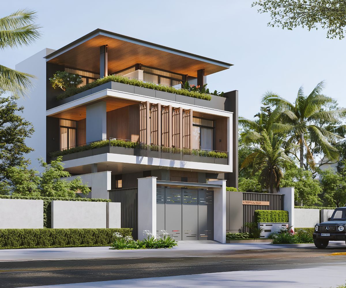 Mẫu Biệt Thự 3 Tầng Hiện Đại 120m2 Đẹp & Báo Giá Xây Dựng 2026 19 Mặt bằng biệt thự 3 tầng 120m2 phân chia phòng ngủ khoa học, bảo đảm riêng tư cho từng thế hệ (Ảnh: Sưu tầm)