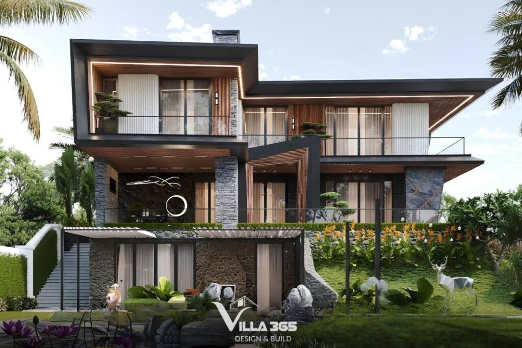 biệt thự 3 tầng hiện đại 120m2