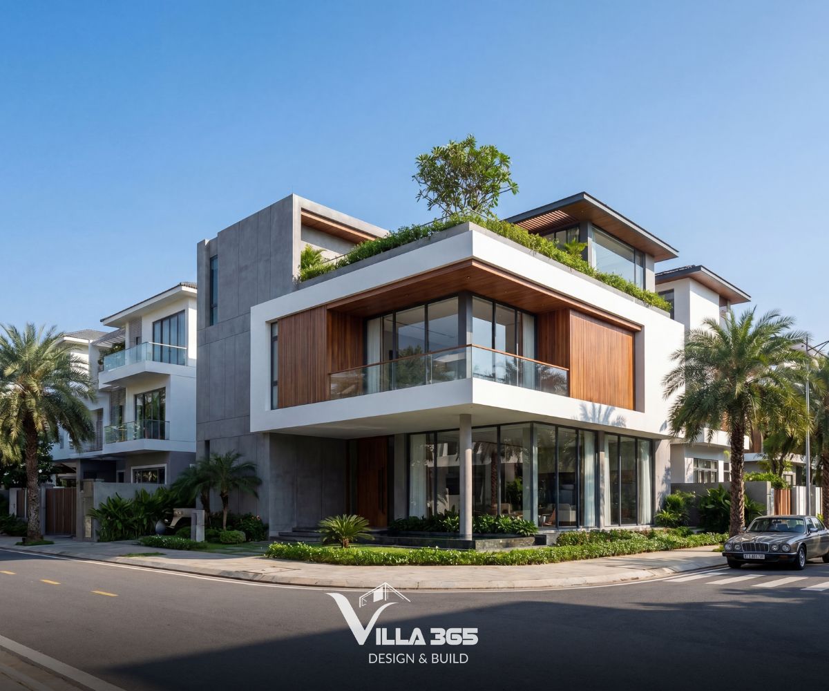 Chill Villa – “Ốc đảo xanh” giữa chốn thị thành 1 Chill Villa được tổ chức như một “ốc đảo nghỉ dưỡng” giữa lòng đô thị, nơi hình khối tối giản, sân vườn, hồ bơi và ánh sáng tự nhiên cùng tạo nên nhịp sống an yên cho gia chủ