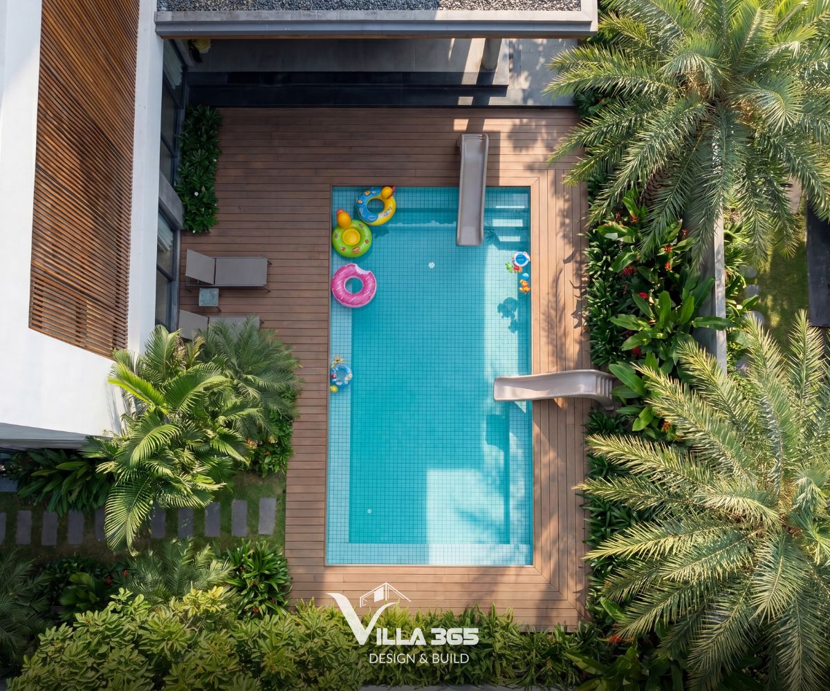 Chill Villa – “Ốc đảo xanh” giữa chốn thị thành 15 Ở Chill Villa, cây xanh và mặt nước không chỉ là yếu tố trang trí, mà tham gia trực tiếp vào việc cải thiện vi khí hậu và làm mát không gian sống