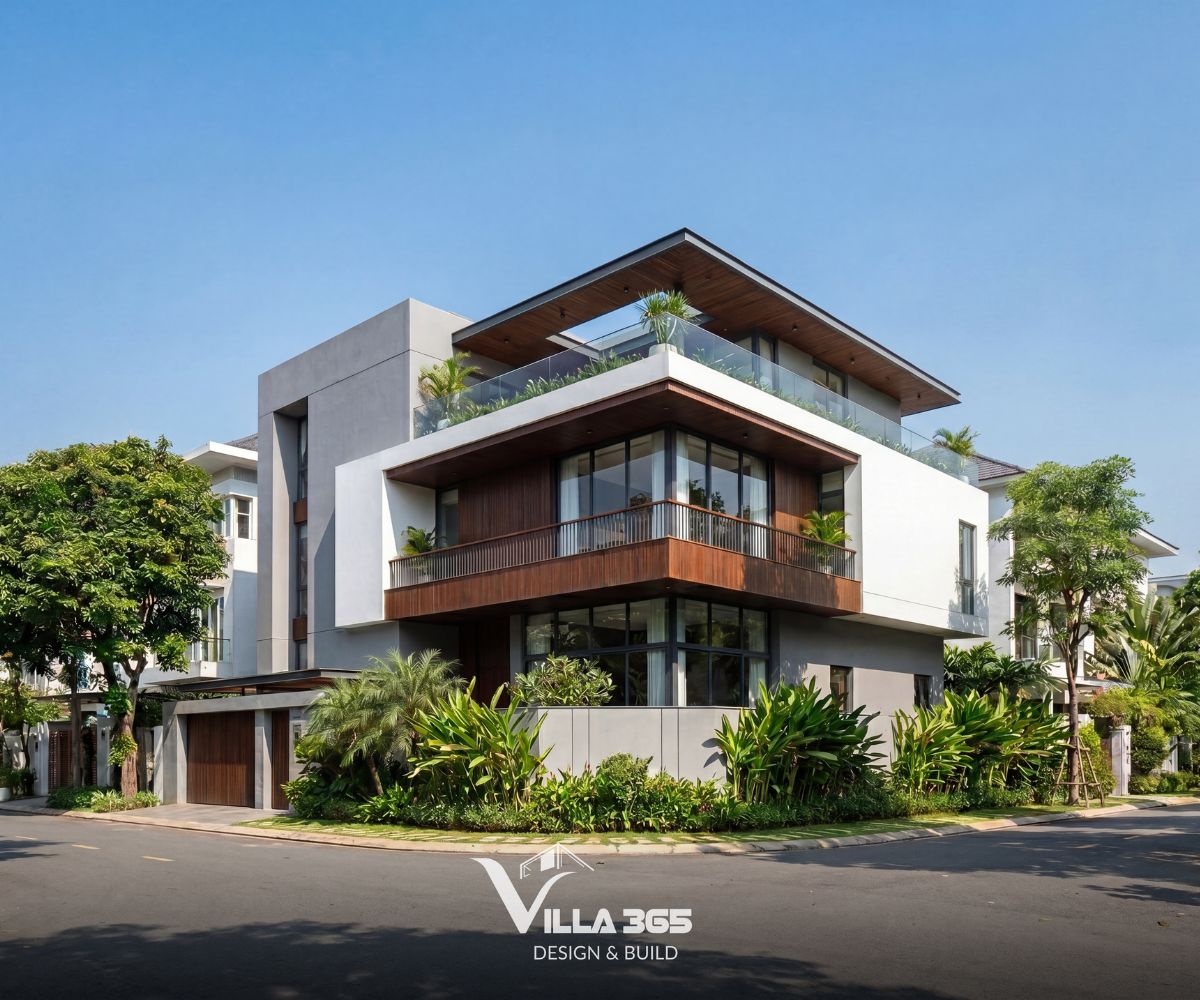 Eco Vista Home - Biệt thự phố “nấp” vào khoảng xanh thiên nhiên 1 Eco Vista Home là một bài toán cải tạo mặt ngoài biệt thự phố bằng ngôn ngữ đương đại tối giản