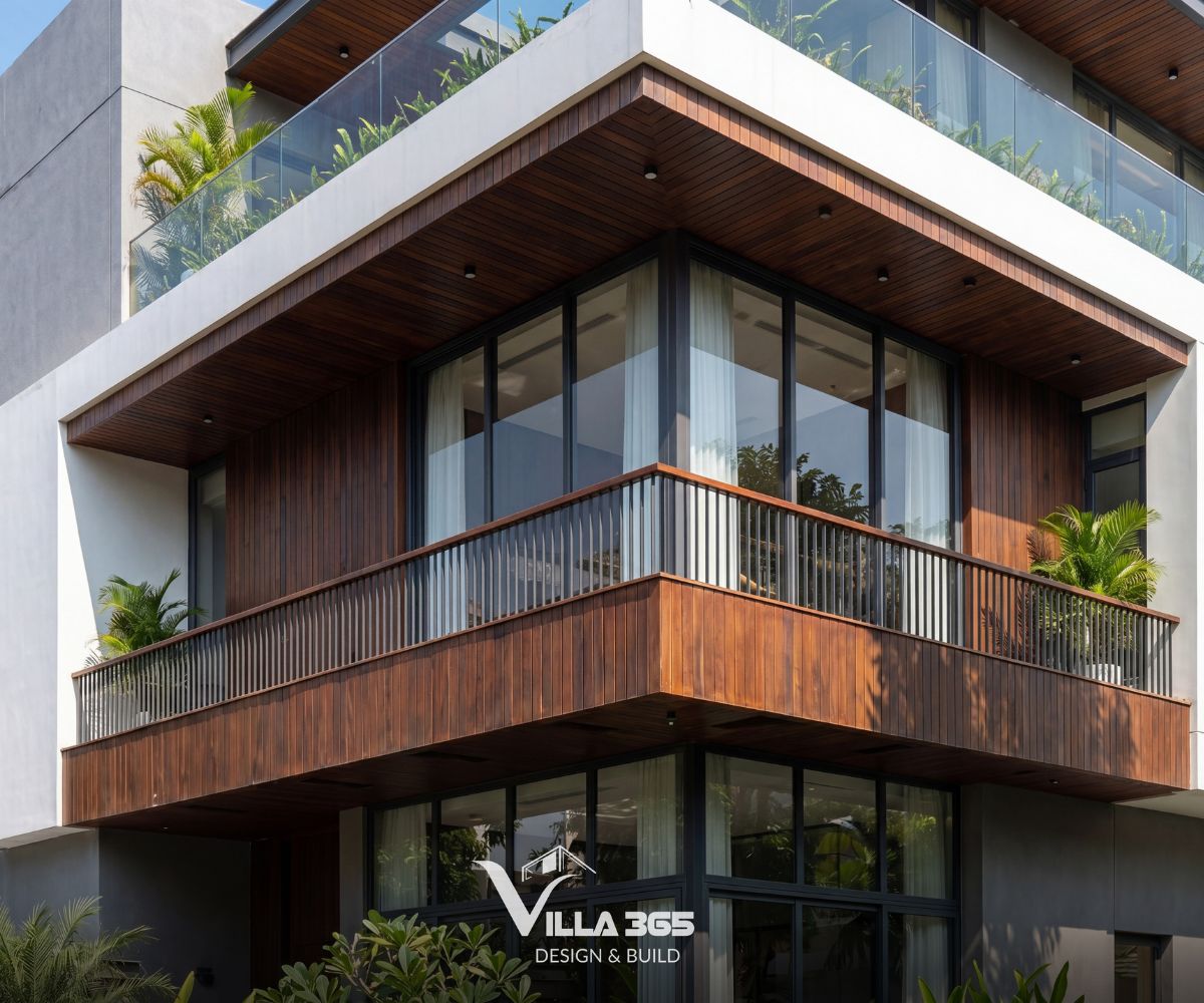 Eco Vista Home - Biệt thự phố “nấp” vào khoảng xanh thiên nhiên 7 Mảng xanh được đưa vào mặt đứng như một lớp đệm tự nhiên, giúp làm mềm các khối bê tông và giảm cảm giác khô cứng của kiến trúc