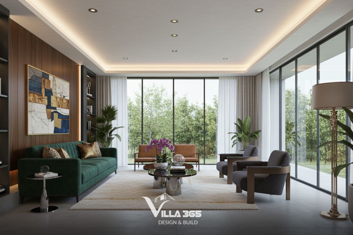 Bí quyết bố trí phong thủy phòng khách hút tài lộc cho gia chủ 2026 5 Sofa trong phòng khách hợp phong thủy nên có điểm tựa vững chắc, tầm nhìn hướng ra cửa để tạo thế chủ động và ổn định