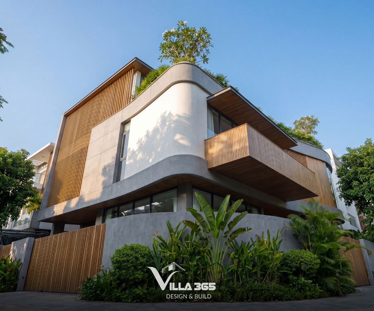 The Flow Villa – Giải pháp kiến trúc xanh cho biệt thự phố lô góc 13 Cấu trúc vỏ hai lớp giúp mặt đứng đồng thời đáp ứng yêu cầu thẩm mỹ, khí hậu và sự riêng tư