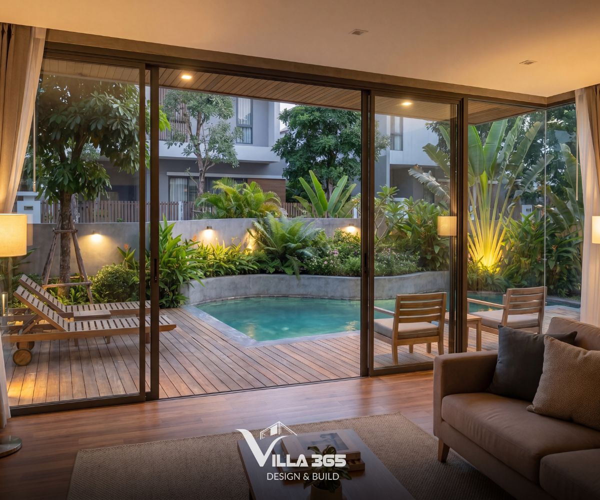 The Flow Villa – Giải pháp kiến trúc xanh cho biệt thự phố lô góc 15 Khi mở ra, không gian sống và thiên nhiên được hòa làm một