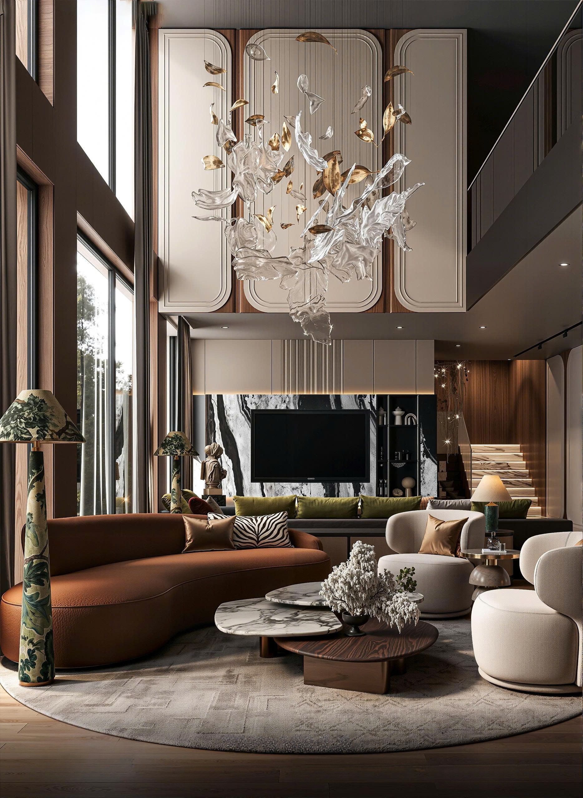 Thiết Kế Nội Thất Biệt Thự Gamuda: Xu Hướng & Báo Giá 2026 10 Nội thất biệt thự Gamuda Luxury khẳng định đẳng cấp bằng đá marble, kim loại ánh đồng và đồ nội thất thiết kế riêng