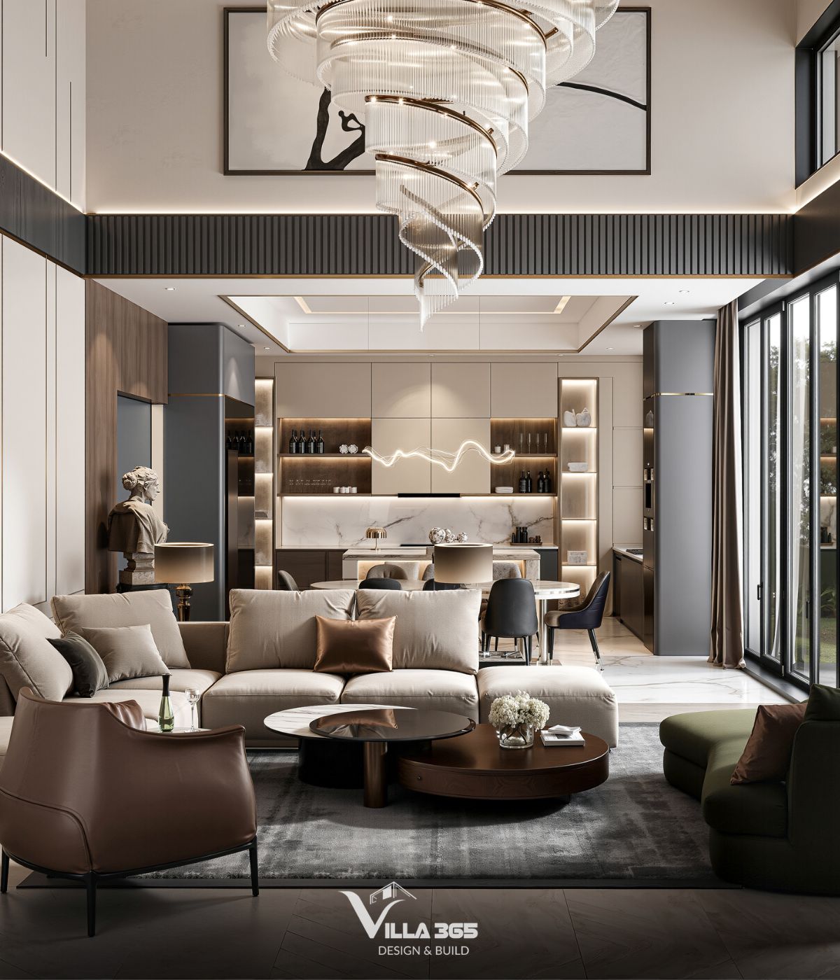 Thiết Kế Nội Thất Biệt Thự Gamuda: Xu Hướng & Báo Giá 2026 11 Phong cách Luxury chú trọng sự cân bằng giữa vật liệu cao cấp, ánh sáng nghệ thuật và những chi tiết trang trí có chọn lọc