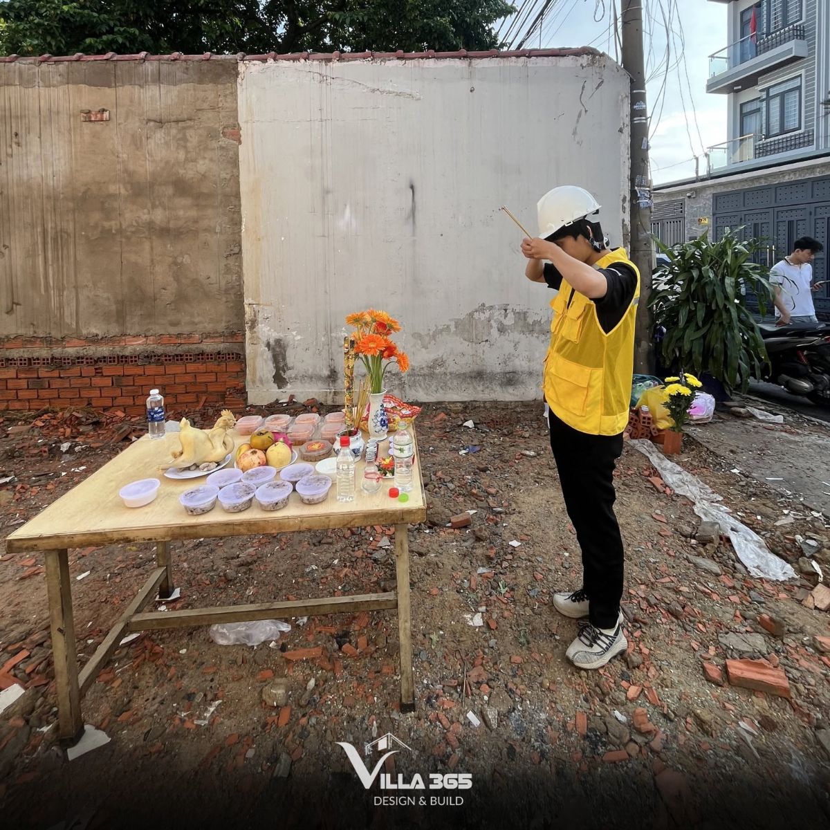 Tuổi 1987 xây nhà năm 2026: Nên hay không? 8 Cúng khởi công được thực hiện theo phong tục địa phương và tuổi của người đứng lễ
