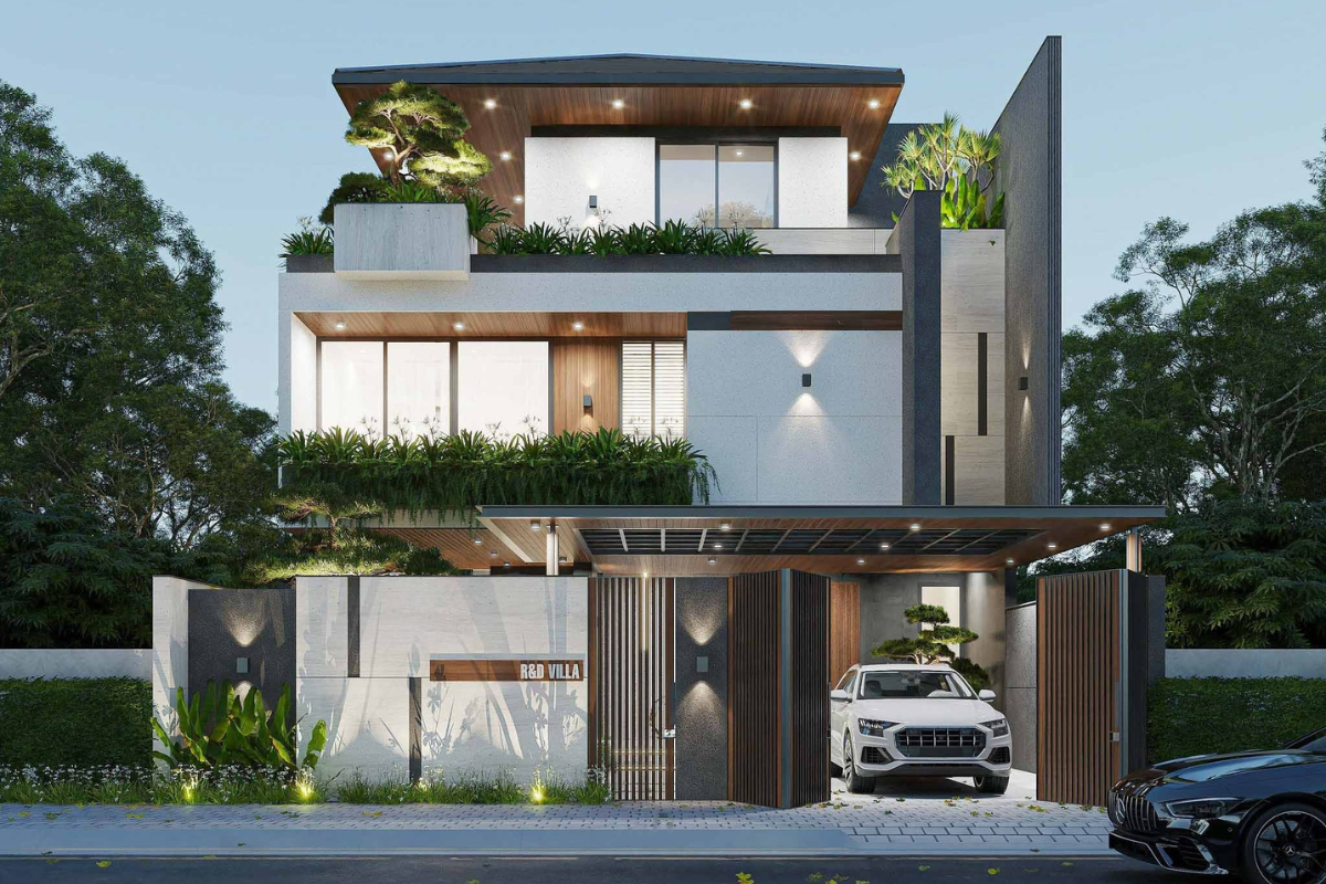 Biệt thự 3 tầng 300m² đáp ứng nhu cầu sinh hoạt cao cho gia đình ( Ảnh: Sưu tầm )