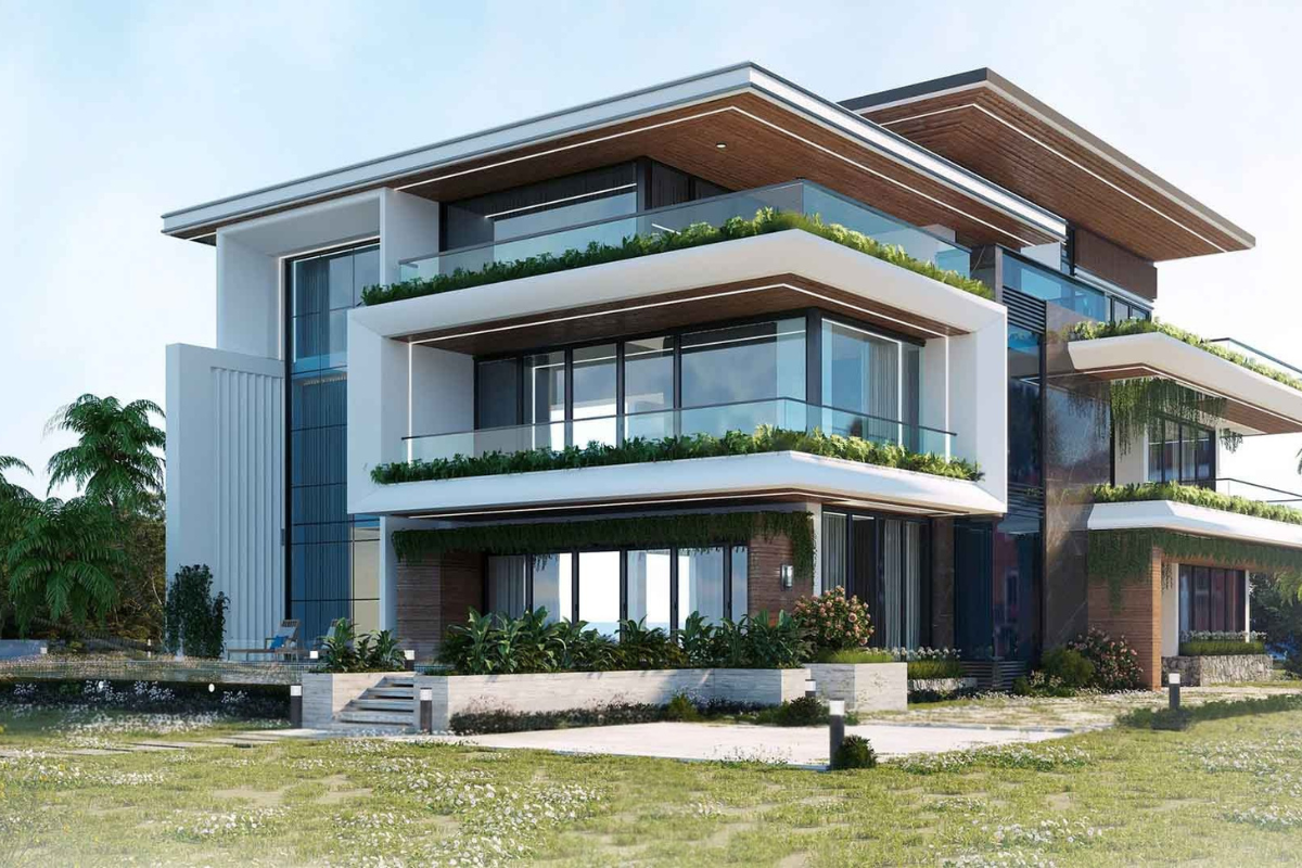 Biệt thự 3 tầng mái bằng hiện đại được nhiều gia chủ lựa chọn ( Ảnh: Sưu tầm )
