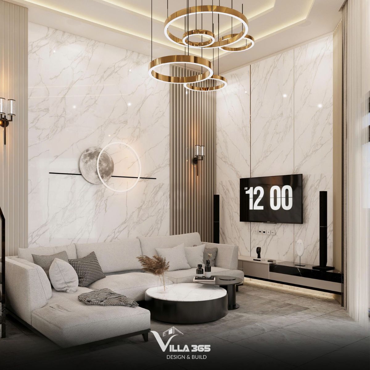 Thiết kế nội thất Đan Villa – Hài hòa và tiện nghi trong ngôi nhà ba thế hệ 12 Ánh sáng tại Đan Villa được tổ chức theo nhiều lớp, trong đó ánh sáng chức năng, ánh sáng trang trí và ánh sáng hắt bổ trợ lẫn nhau