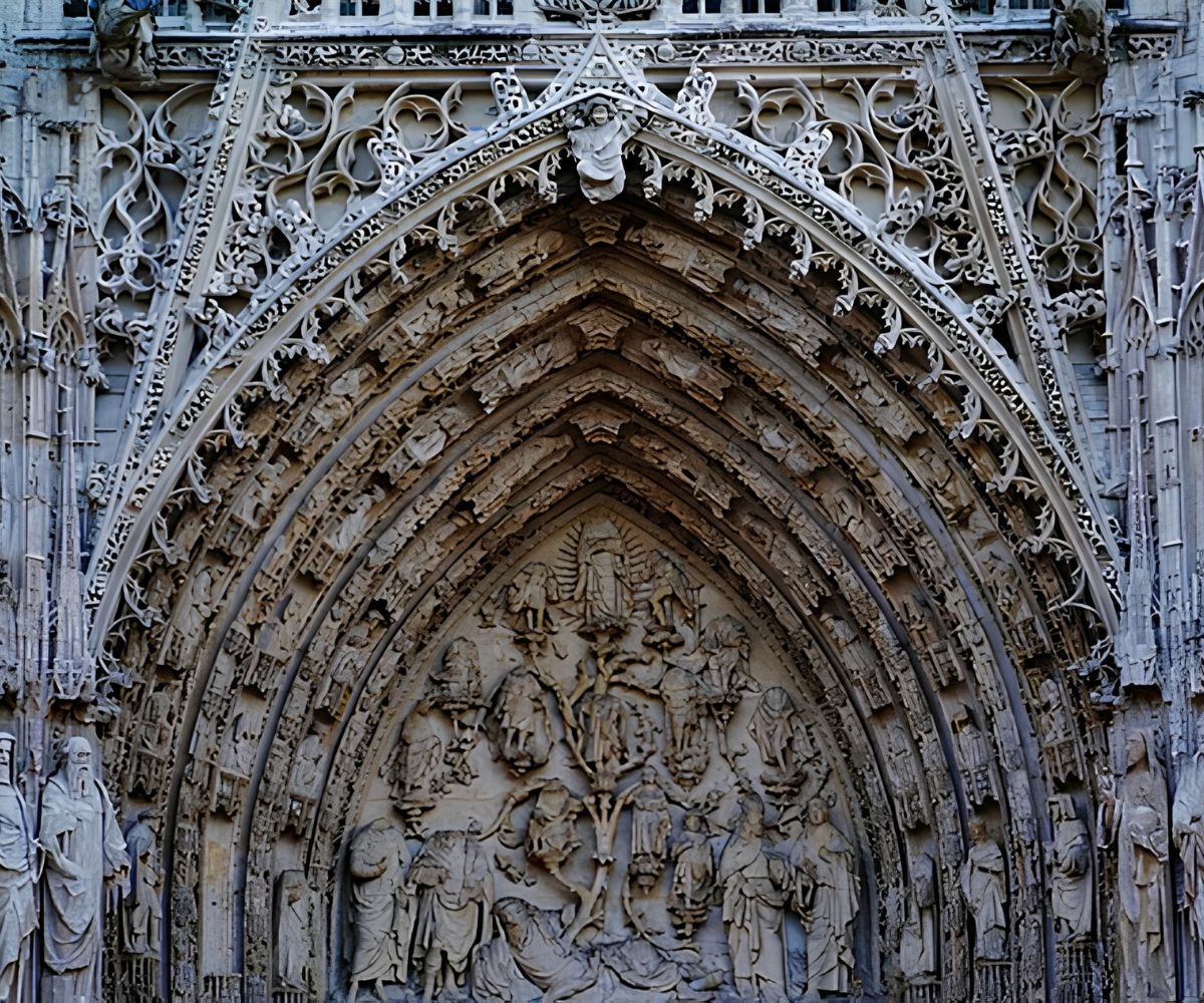 Vòm nhọn Pointed Arch là một trong những đặc điểm kiến trúc Gothic dễ nhận diện nhất  (Ảnh: Sưu tầm) 