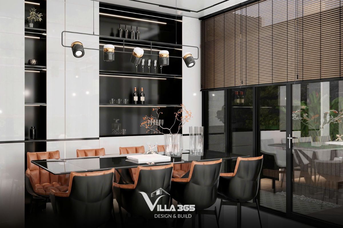 Sự khác biệt về độ bóng, kết cấu và cảm giác bề mặt giúp không gian nội thất đạt được chiều sâu cả về thị giác lẫn xúc giác 