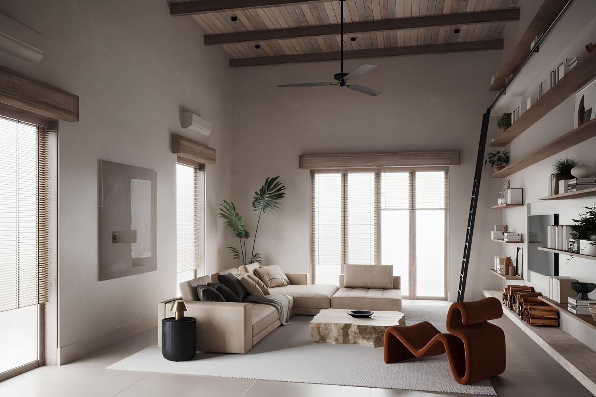 Phong cách Wabi Sabi thiên về bề mặt thô mộc, đường nét hữu cơ; Minimalism ưu tiên hình khối rõ ràng và mức hoàn thiện đồng nhất  (Ảnh: Sưu tầm)