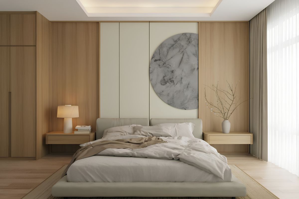 Không phô trương hay cầu kỳ, nội thất Wabi Sabi biến phòng ngủ thành nơi nghỉ ngơi và tái tạo năng lượng sau một ngày dài (Ảnh: Sưu tầm)