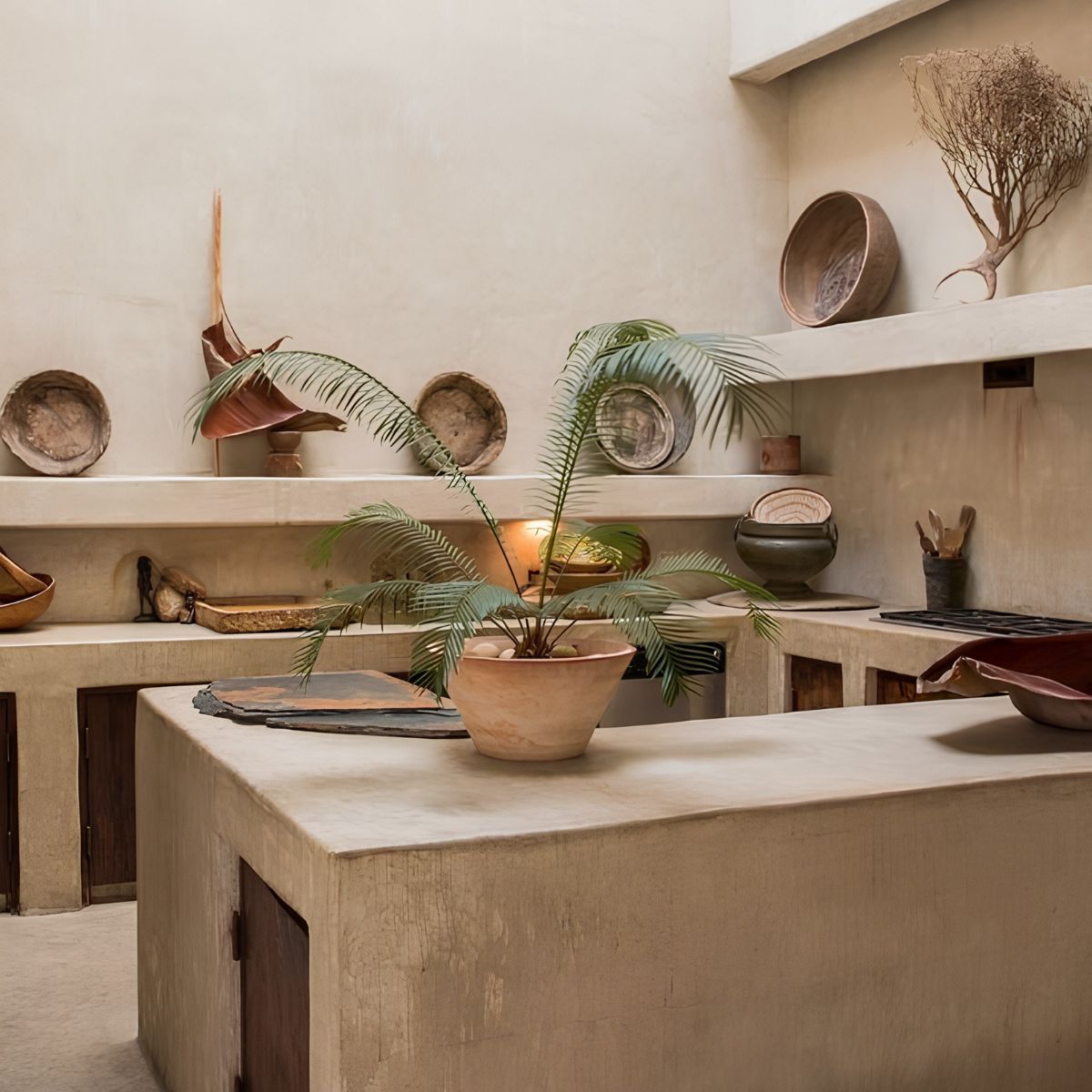 Đồ gốm thủ công, bàn gỗ cũ hay vật dụng lưu giữ kỷ niệm giúp phong cách Wabi Sabi mang thêm dấu ấn cá nhân (Ảnh: Sưu tầm)