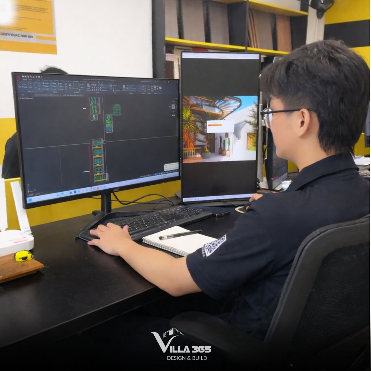 Đội ngũ kiến trúc sư cân bằng giữa thẩm mỹ, công năng và kỹ thuật để tạo nên những thiết kế biệt thự đẹp Long An có tính ứng dụng cao 