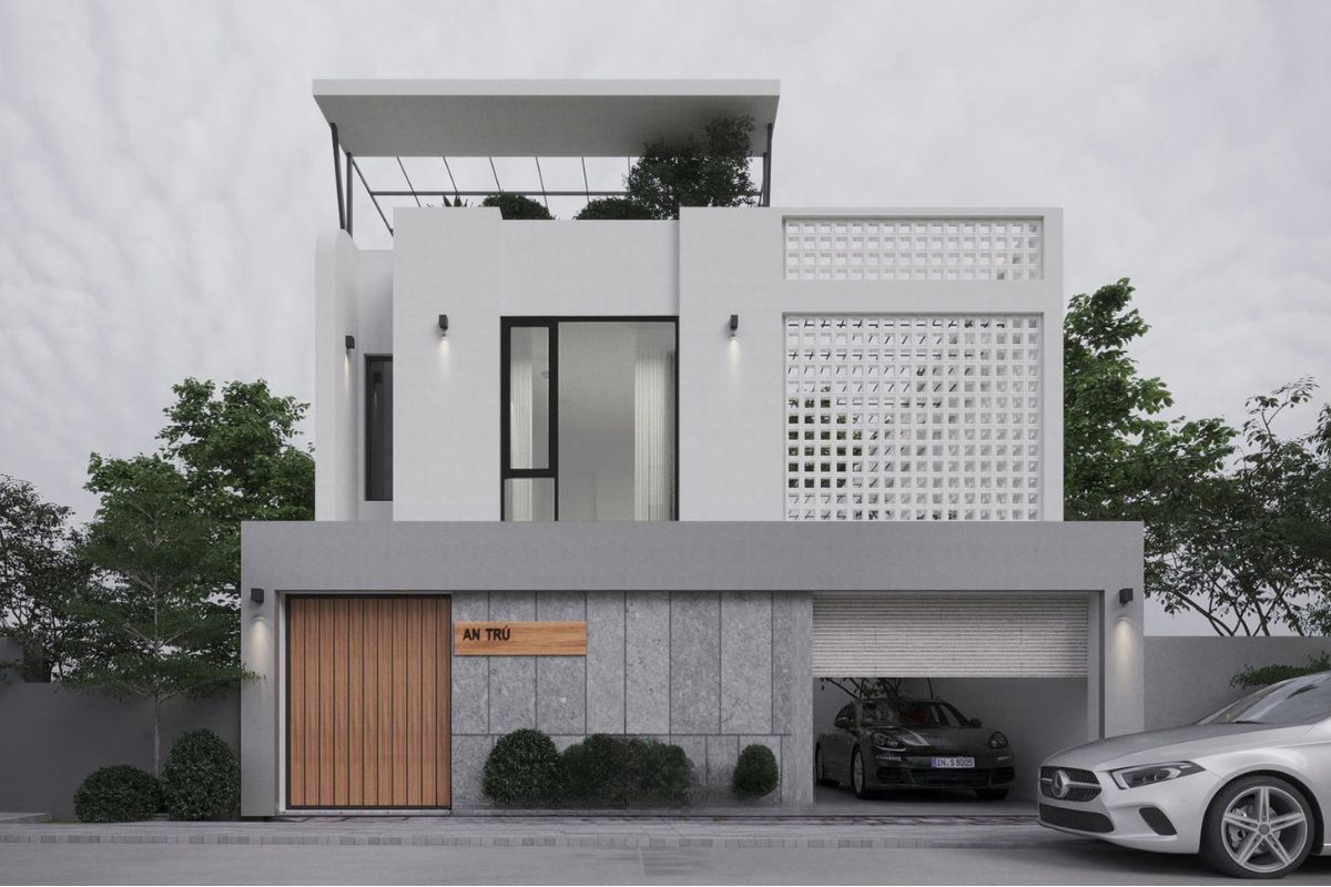 Biệt thự có gara trong nhà hoặc tầng hầm cần được xử lý đồng bộ hệ thống thoát nước, chống thấm và thông gió để bảo đảm an toàn sử dụng  (Ảnh: Sưu tầm)